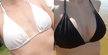 the cream for breast enlargement Bust Wow - before and after use